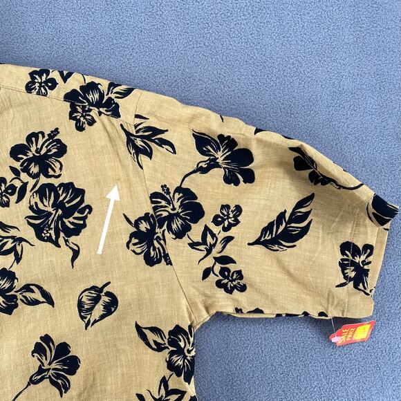 Vtg NOS 80s 90s Two Potato Resort Wear Button Down Shirt + Shorts Set S Floral - Picture 8 of 12